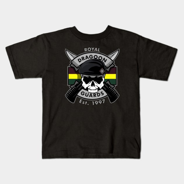 Royal Dragoon Guards Kids T-Shirt by TCP